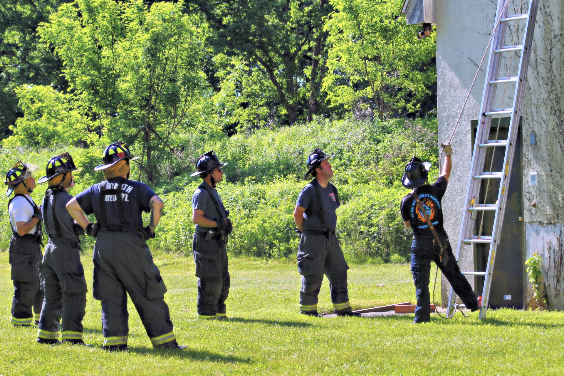 Hold The Line Training Co. — firefighters during training and operations.